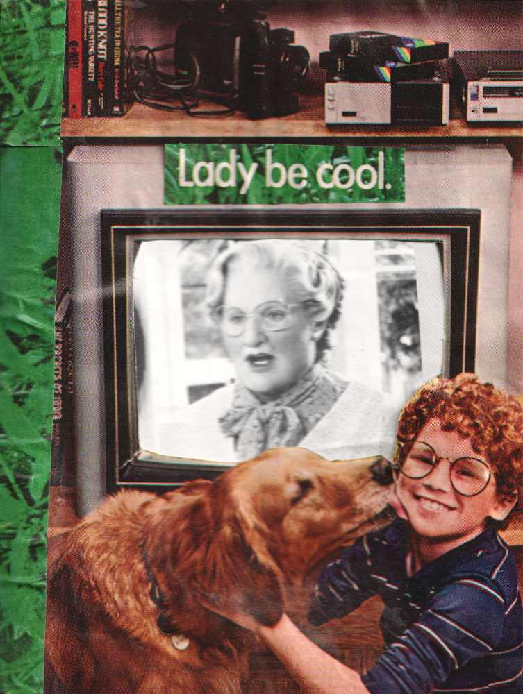 Lady B Cool analog collage.