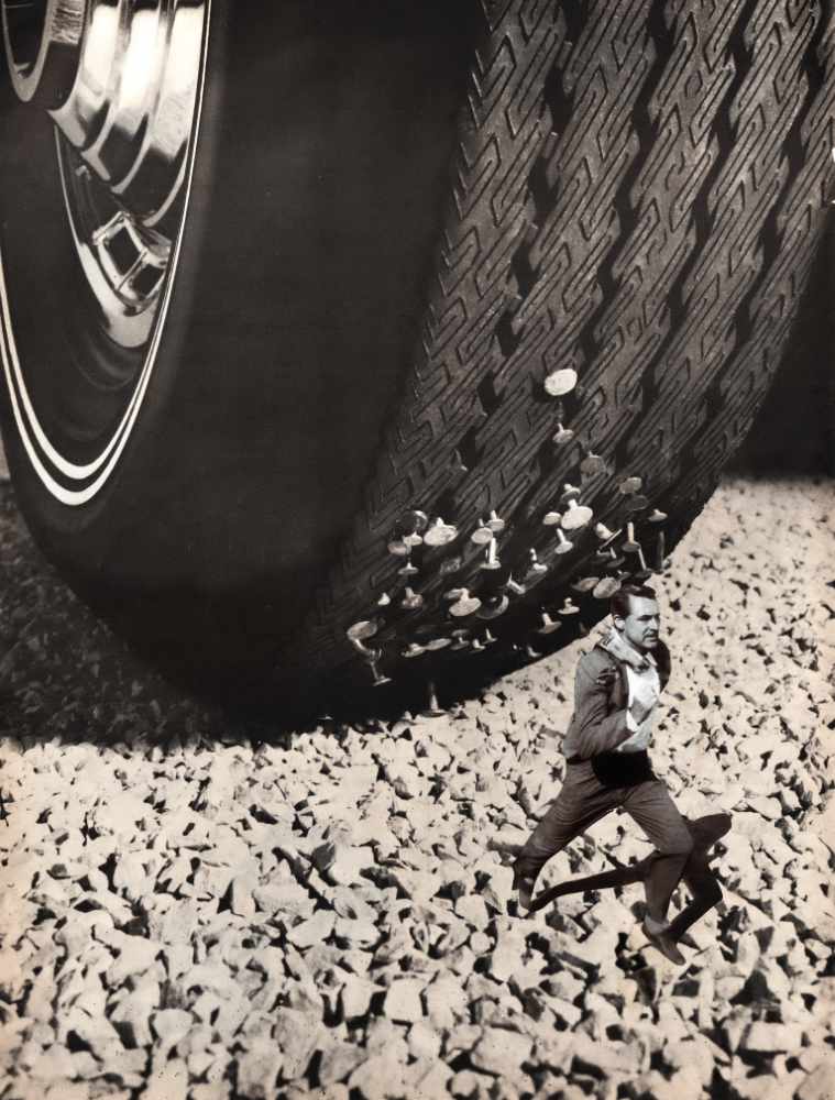 Tread Carefully analog collage.